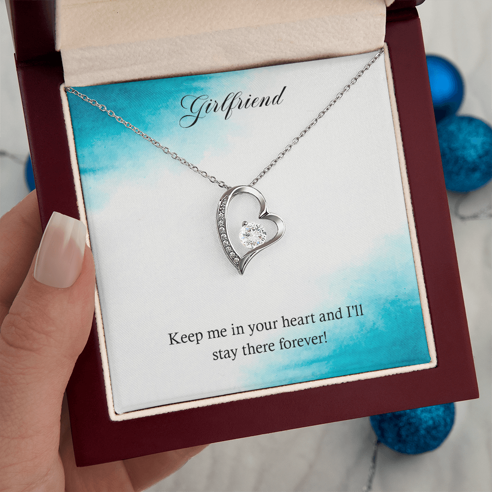 Forever Love Necklace - For Girlfriend Keep Me In Your Heart
