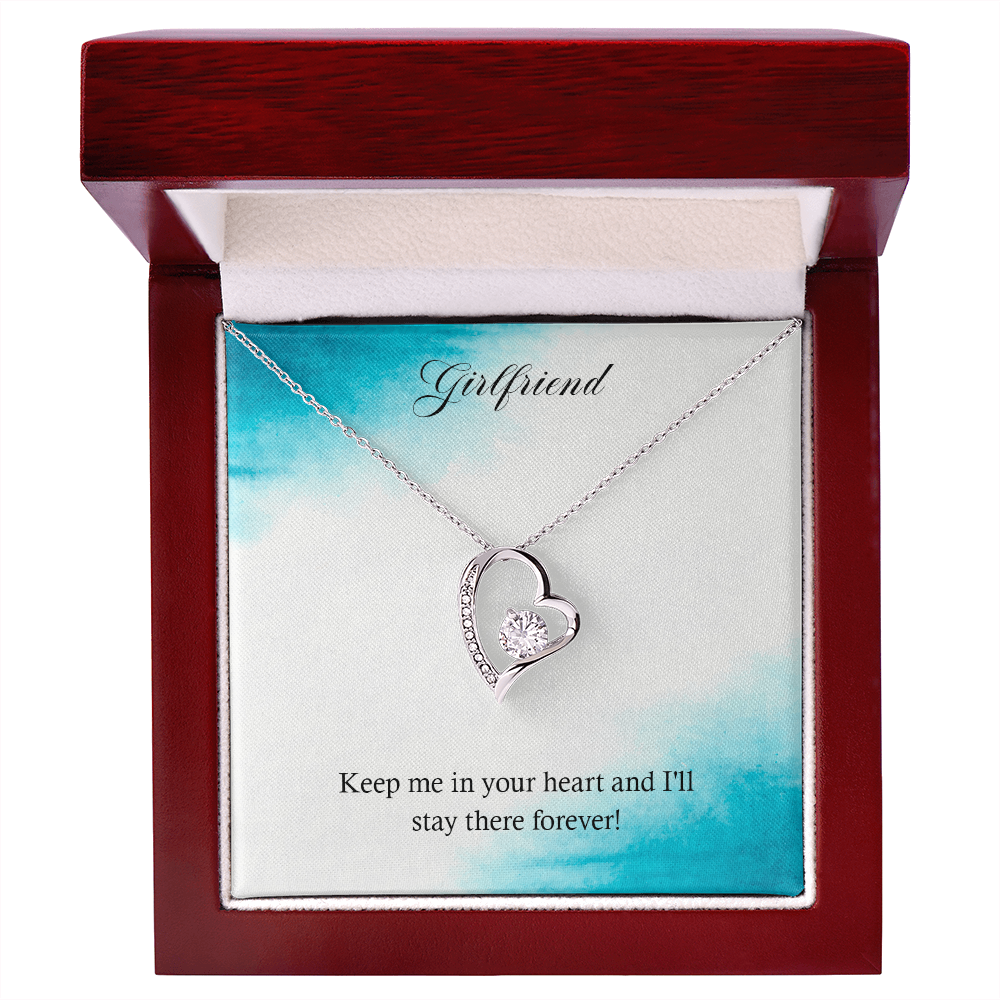 Forever Love Necklace - For Girlfriend Keep Me In Your Heart