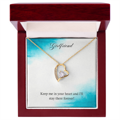 Forever Love Necklace - For Girlfriend Keep Me In Your Heart