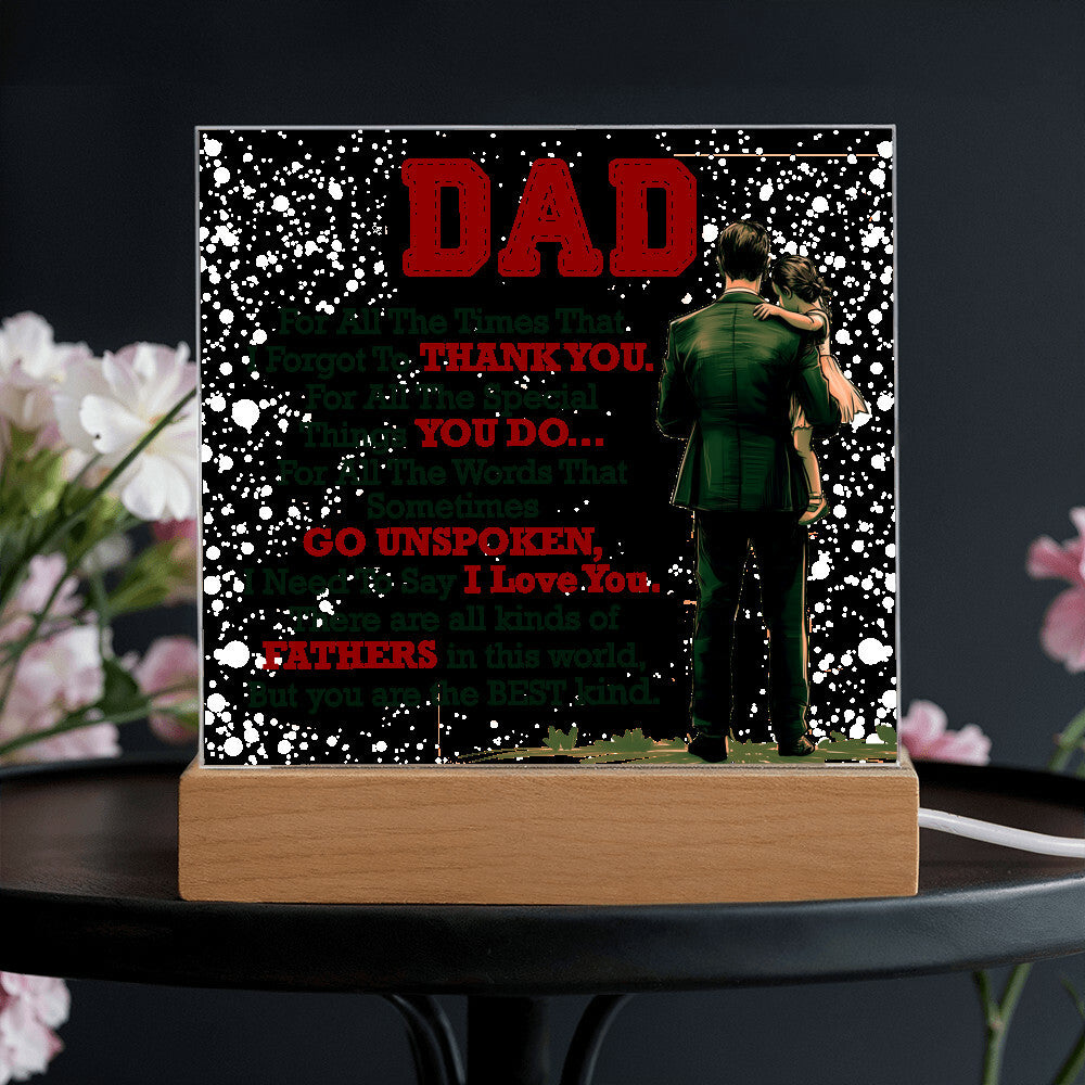 Thank You Dad - Acrylic Square