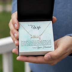 Scripted Love Necklace - For Wife The Love That I Have For You