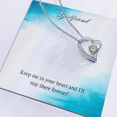 Forever Love Necklace - For Girlfriend Keep Me In Your Heart