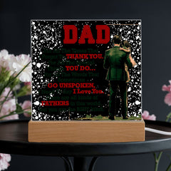 Thank You Dad - Acrylic Square