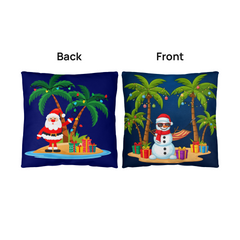 Playful Tropical Christmas Palm Tree Pillows!