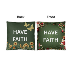 Reversible Indoor/Outdoor Pillow-2 for 1- Christmas and Anytime!