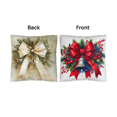 Beautiful Christmas Decorative Ribbon Pillows 2 for 1!