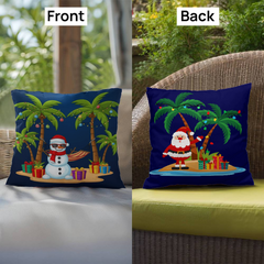 Playful Tropical Christmas Palm Tree Pillows!