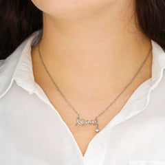 Scripted Love Necklace - For Girlfriend Whenever You Feel Inadequate