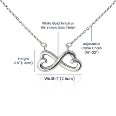 Endless Love Necklace - For Girlfriend When I Look In Your Eyes