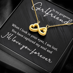 Endless Love Necklace - For Girlfriend When I Look In Your Eyes