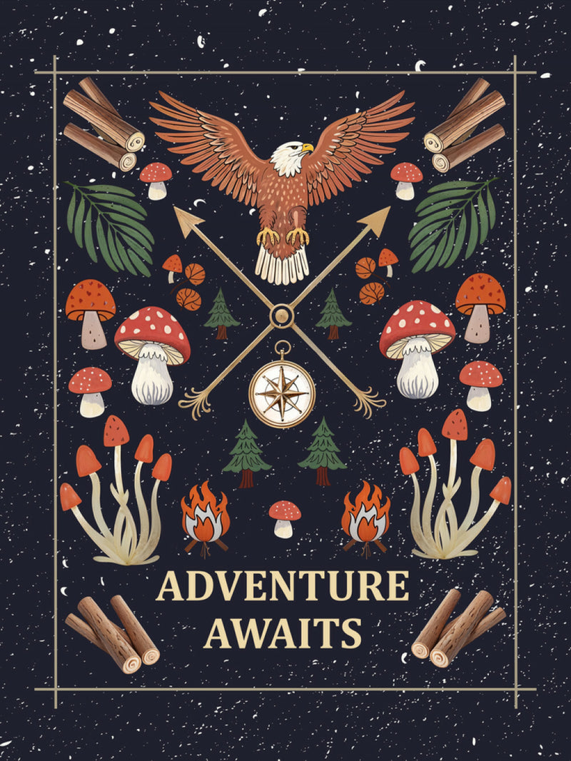 Adventure Awaits - Woven Blanket