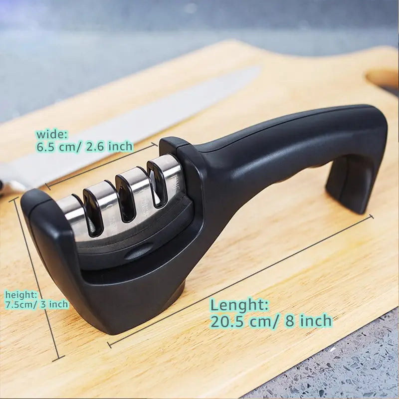 Professional 3-Stage Knife Sharpener with Tungsten & Diamond